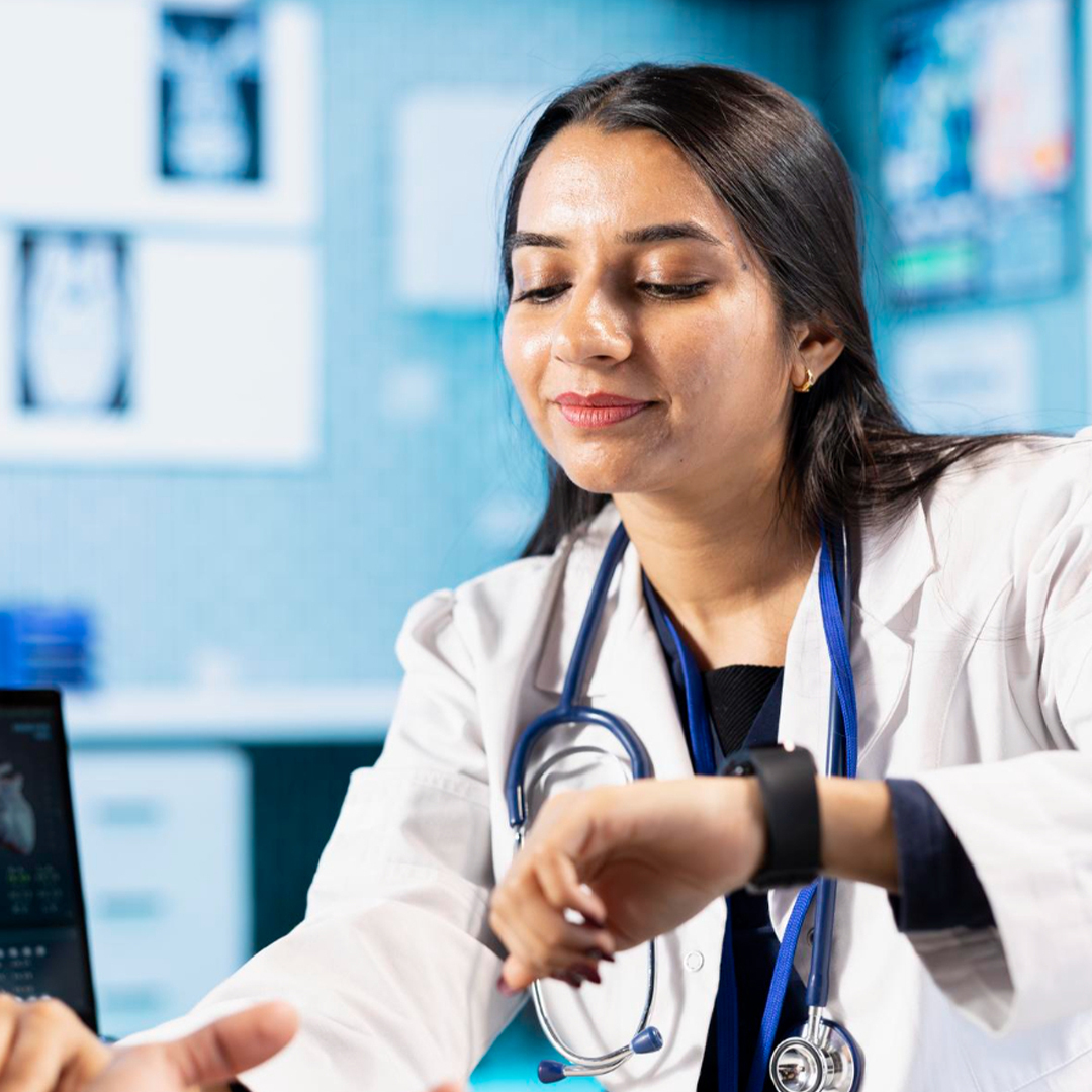 Doctor coordinating patient care